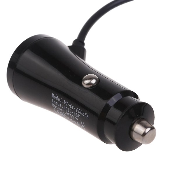 Dc12v-35v Mini Usb-kabelgränssnitt Dubbel Usb-port Billaddare A