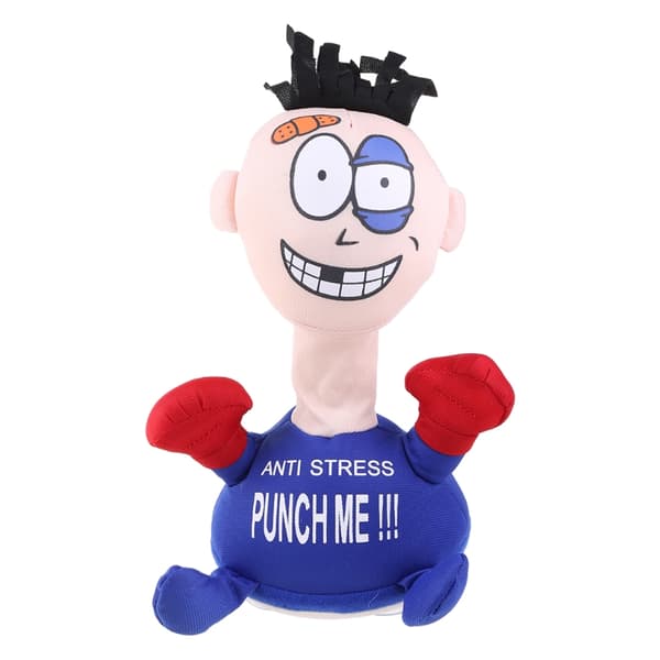 Holdbar Stressafvisende Punch Me Skrigende Dukke Orange