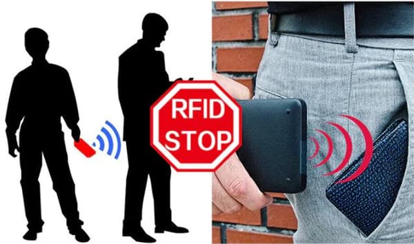 Korttikotelo lokeroilla - Suojaa RFID:ltä - metalli - lompakko Silver Silver