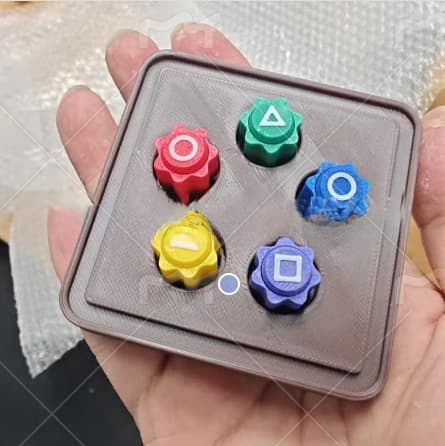 Koreansk Traditionellt Spel, Gonggi Stenkastningsspel, Stenfångningsspel 5 dice + base