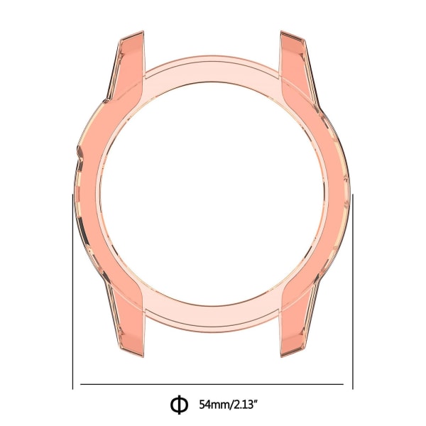 Mjukt Tpu-skärmskyddshölje för Fenix 7x-skydd Transparent pink