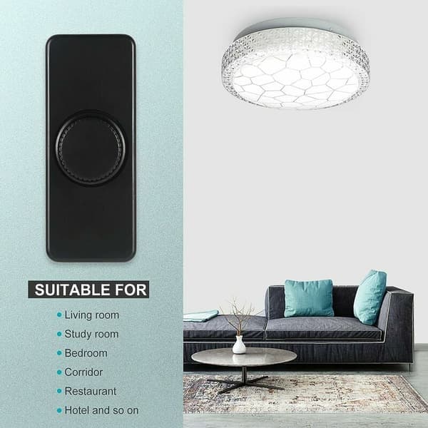 3-100W LED bagkant dimmer (roterende variator), bruges til dæmpbare LED, glødepære, halogenpære, 220-240V, ENTRUCTER CE, Sort