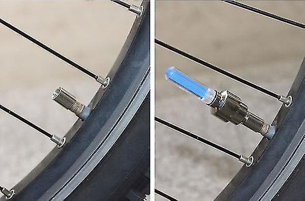 4 st Cykelcykel LED-hjulbelysning Ventillampa Ventilkärnlampa