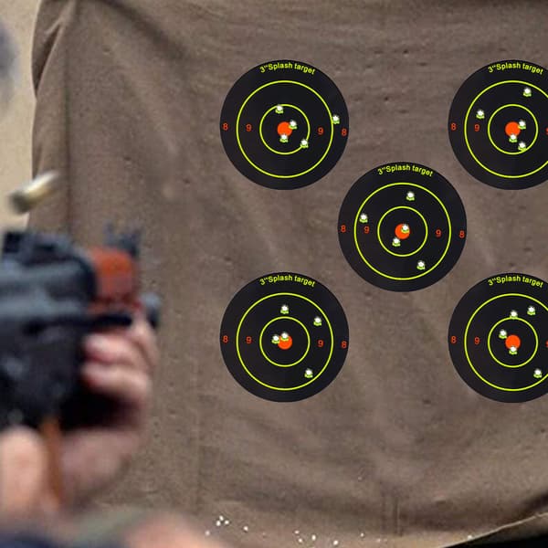 200 stk/Rullende skydemål malet klæbemiddel skydemål Splatter R black yellowA One-size
