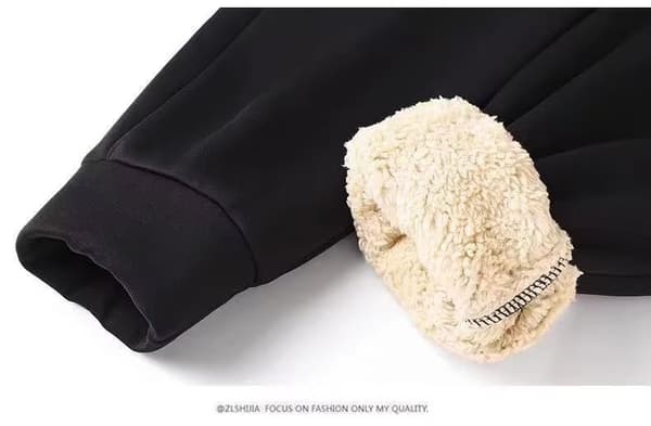 Hættetrøjer til kvinder Vinter Fleece Sweatshirt - Fuld lynlås Tyk Sherpa Foret