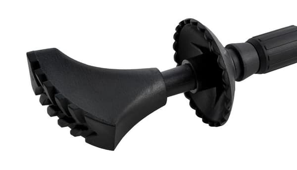 Gåstave / Vandrestave med forskellige gummispidser Black Svart