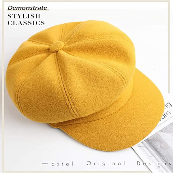Baskerhatte Casual All Match Dekorative Vinter Baskerhatte til Kvinder