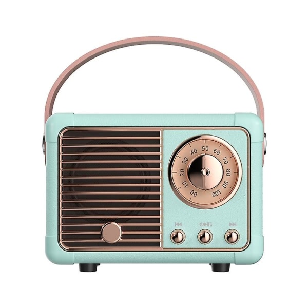 Hm11 Bärbar Musikspelare Mini Retro Uppladdningsbar Högtalare Radio Utomhus Resor Blue