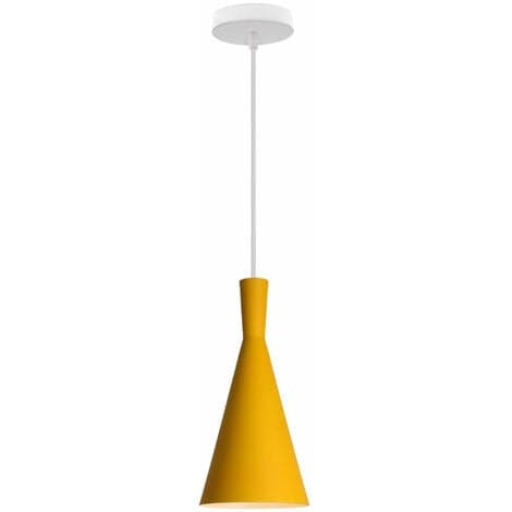 Creative Modern Pendel Lysekrone E27 Dekorativ Pendellampe Soverom Stue (Gul) - Gul