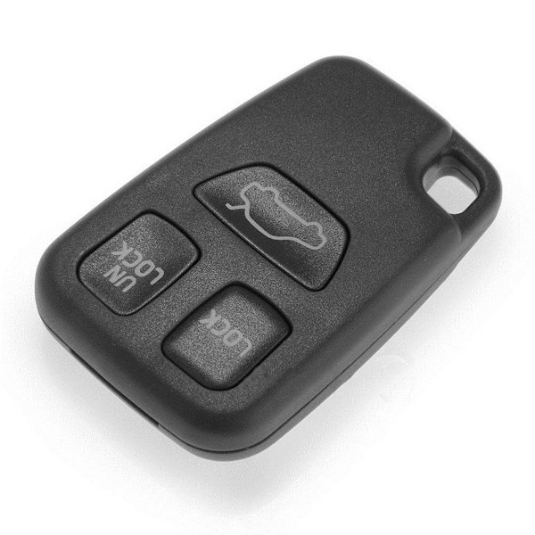 ABS utbyte Fjärrnyckel Fob shell 3 knapp för Volvo Svart Black one size