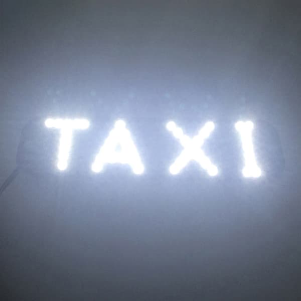 Taxiskilt LED-indikatorlampe Panelskilt Advarselslys Red