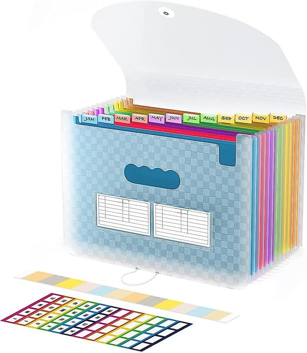 A4 administrativ papirsortering 13-lommers mappesorterer