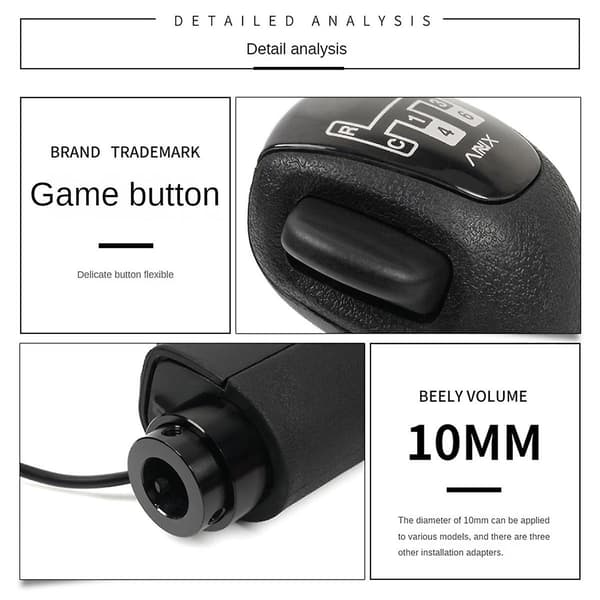 USB-växelspak för Logitech G923 G29 G27 G25 TH8A för ETS2&ATS Scania Truck High Low Gear Simulator Shifter Simulators