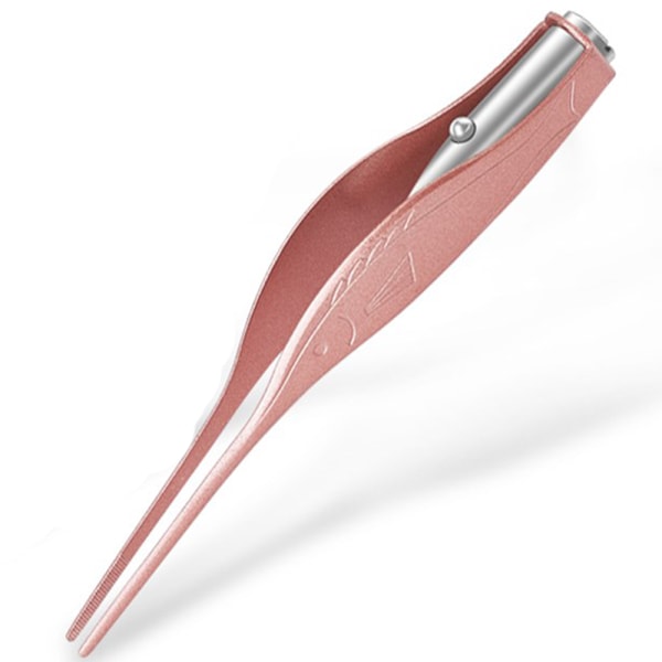 Smart pinsett med LED-belysning Roségull