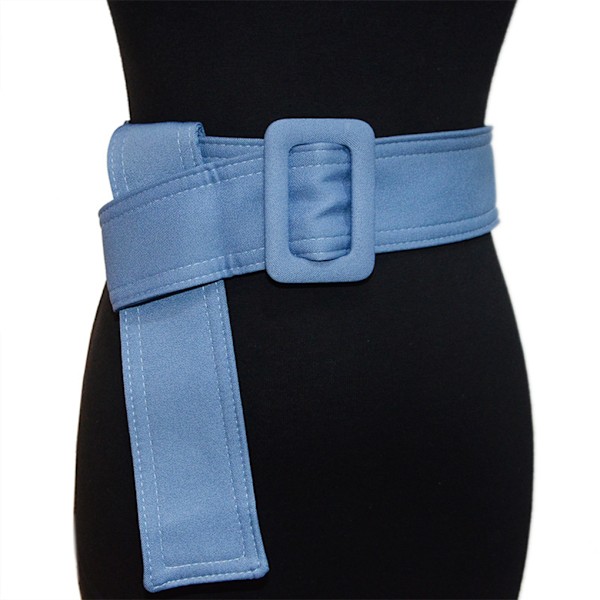 Kvinnor trenchcoat bälte breda applikationer flexibel och just Dark blue