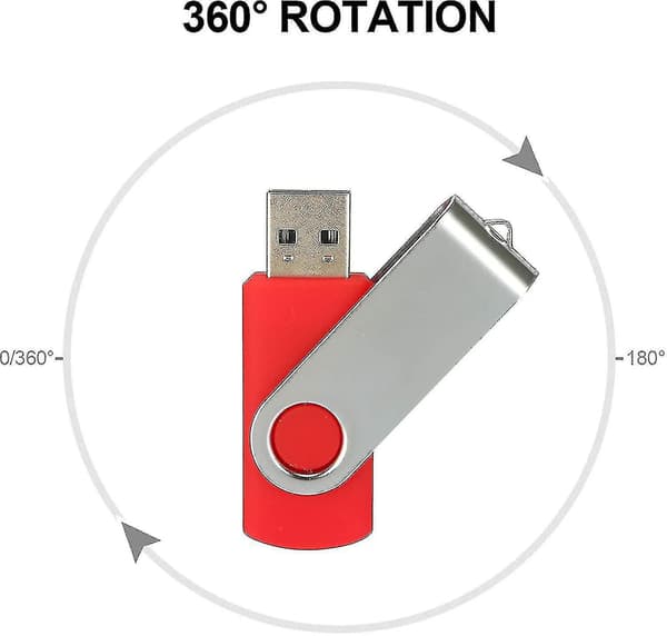 10-pack USB-minnen 2.0 - Vridbart minne - Hoppa enhet - Zip-enhet - hy 10 Pack Red 10 Pack Red 16GB