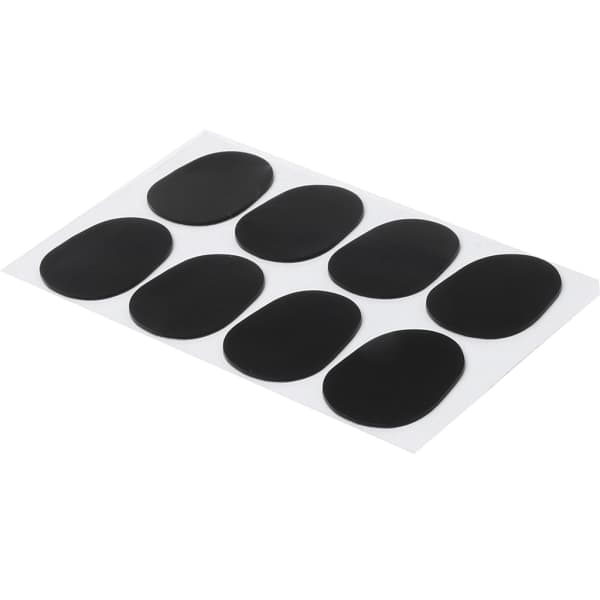 8 stk/sett Diskant/Alt/Tenorsaksofon Klarinett Munnstykke Patches Puter 0,3 mm Svart 0.3mm