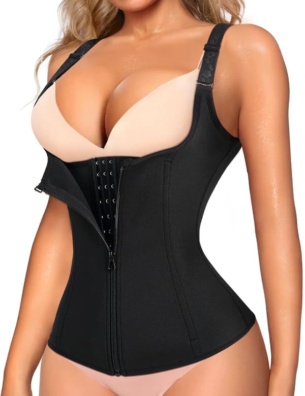 Taljetræner Korset til Kvinder Mavekontrol Sport Træning Body Shaper Sort M