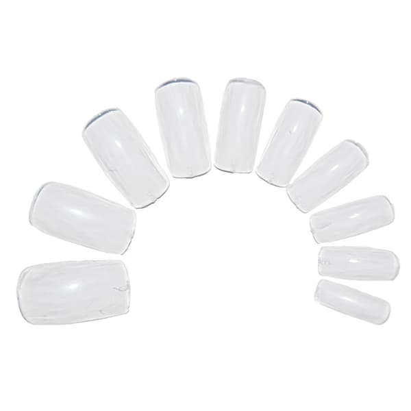 500 stk. Løse Negle ~ Klar ~ Hele Negle ~ False Nails Transparent Transparent