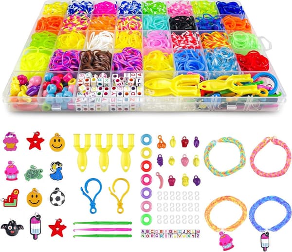 Loom Bands kit 2500 hobbydele 40 farver armbånd gør det selv
