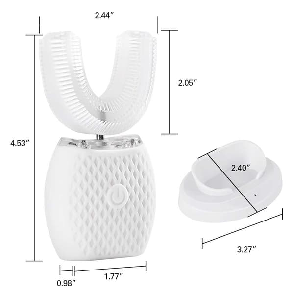 Automatisk Sonisk Eltandborste med Laddställ vit white