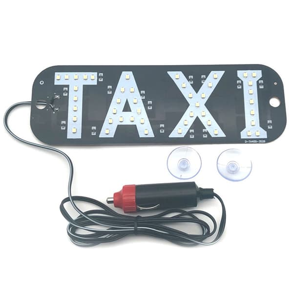 Taxiskilt LED-indikatorlampe Panelskilt Advarselslys Red