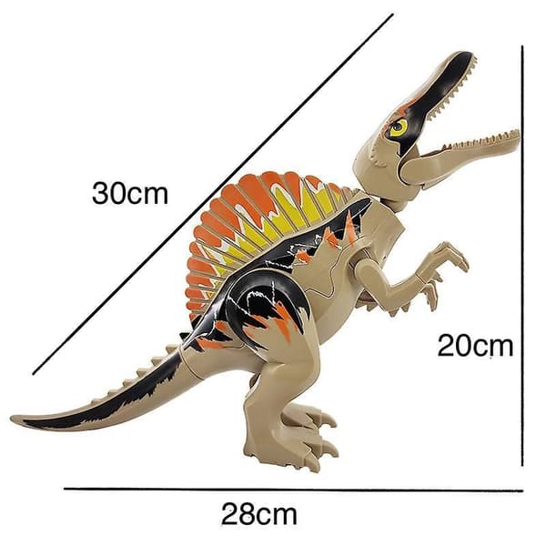 "Large Jurassic Dinosaur World Park Building Blocks Spinosaurus Building Blocks Children's Gift"
