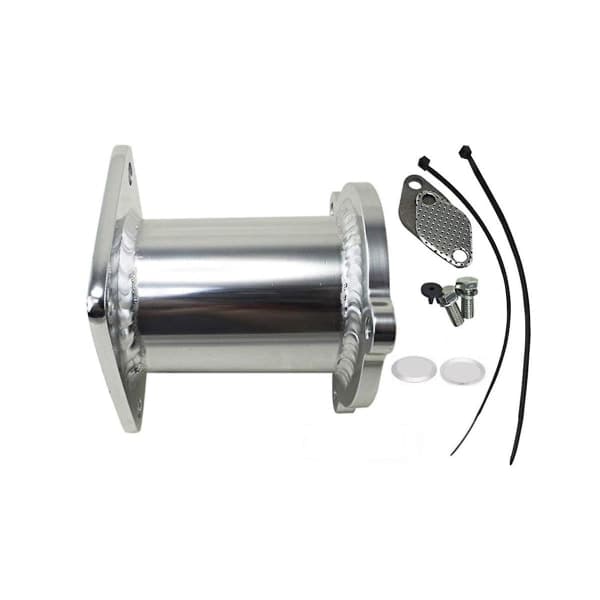 Aluminium EGR-fjernelsesæt Blindplade Bypass til 5-serie E60 E61 E61n 520i 525d 530d 535d Fjern Kit V Sølv ingen