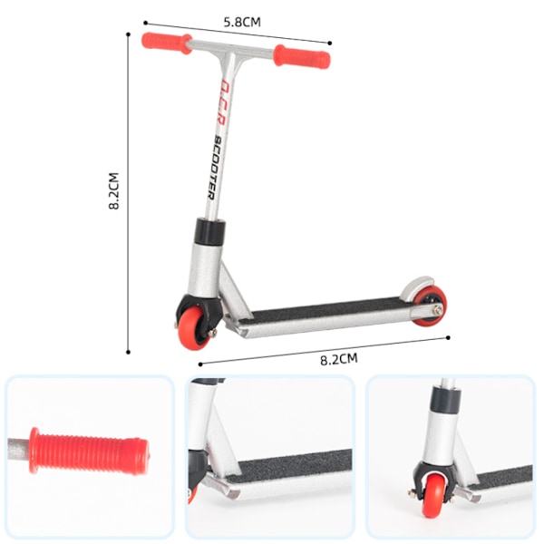 Finger Scooter med Verktyg och Skor Fingerboard Tillbehör - 1-Del Fingerleksaker för Barn, Fingerbyxor blue