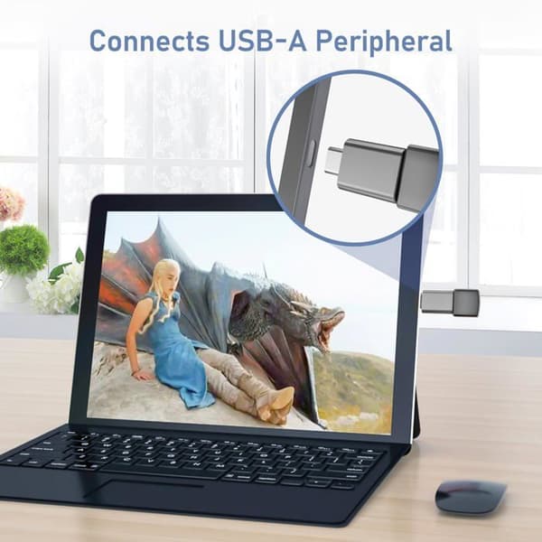 Sæt med 3 USB-C til USB-adaptere, USB-C han til A hun 3.0 OTG adaptere til MacBook Pro/Air