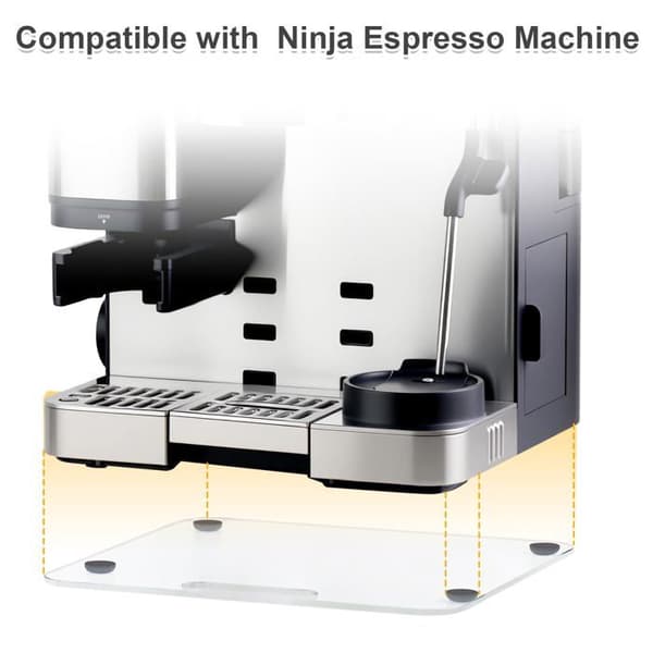 Glidande plattform för Ninja espressomaskiner – Glidande bas i transparent akryl