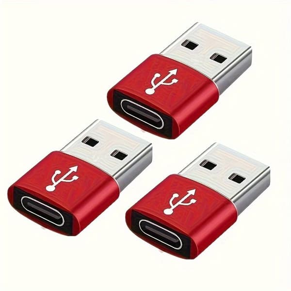 USB-C nopean latauksen sovitin USB-A:sta — USB-latauskaapelin muunnin (Uros-Naaras)