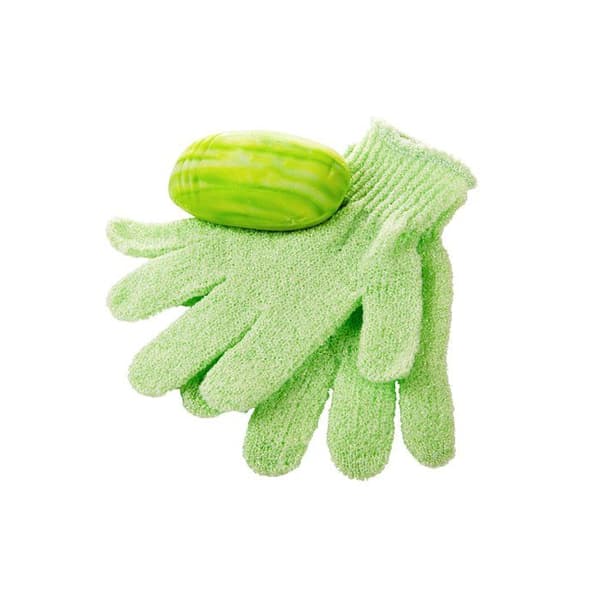 Exfolierande badvantar, 4-pack