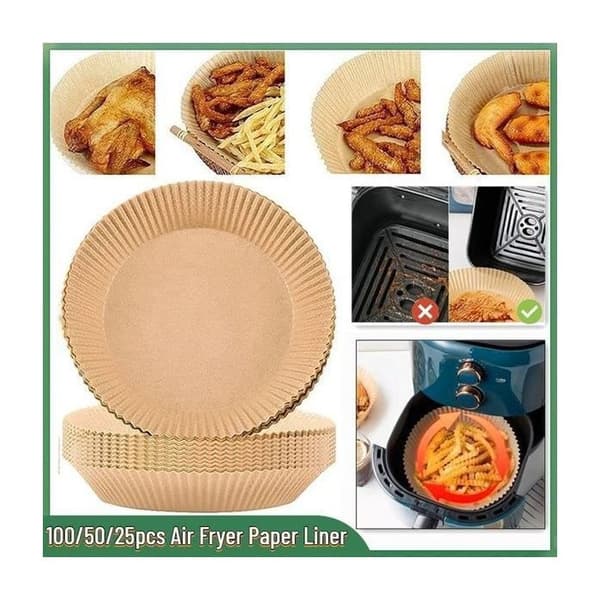 Engångs non-stick papper - Underdiameter 16 cm * Överdia 20 cm * Höjd 4,5 cm - 25 ark per paket