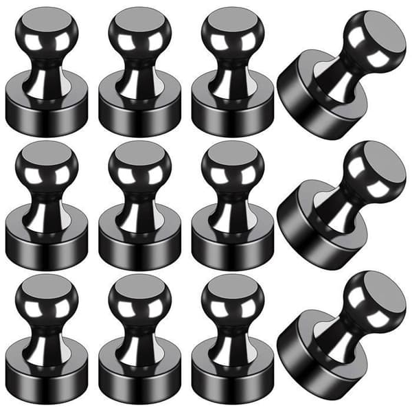 Kylskåpsmagneter (12-pack) — Starka runda magneter, perfekta för kylskåpsdekoration.