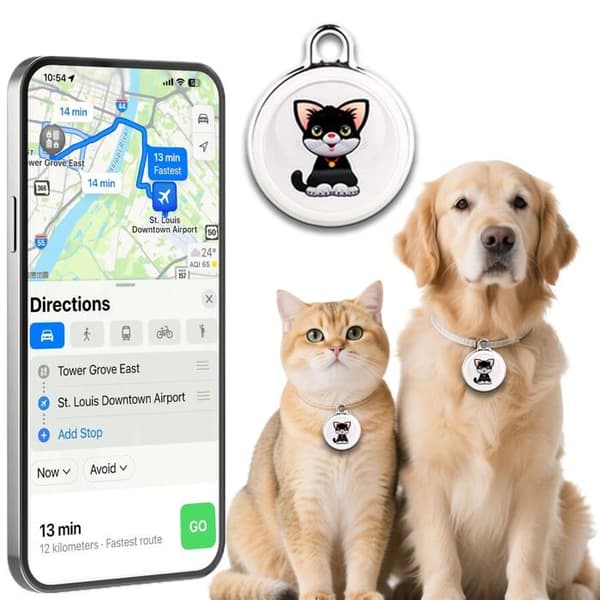 Mini GPS-spårare för husdjur | Smart alarm, vattentät och stöttålig