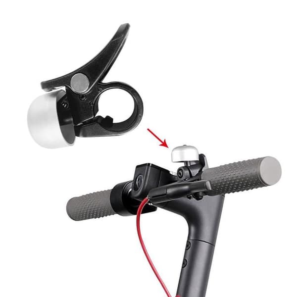 Ringklocka för sparkcykel - SONGHUI - Universell - Aluminiumlegering - Förstärkt nylonfäste - Matt svart