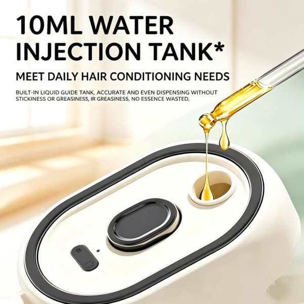Massage elektrisk kam - SONGHUI - 5 i 1 - Spray puder - Selvrensende - Genopladelig USB - Lilla