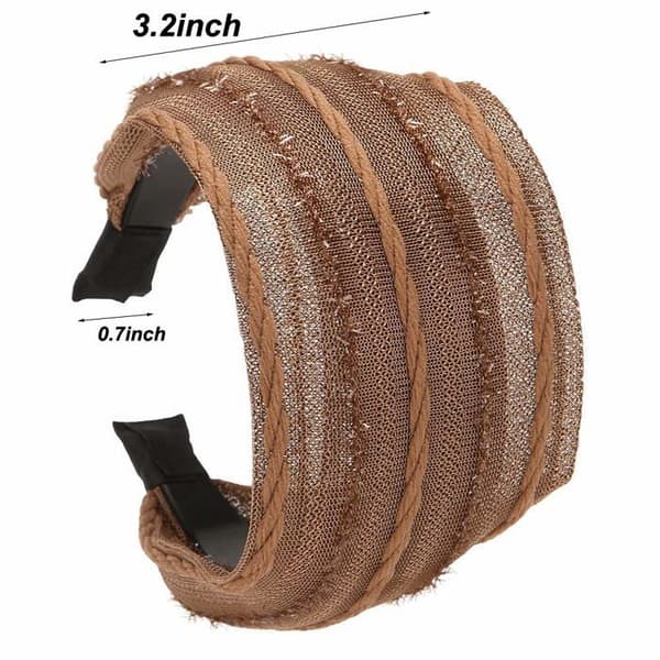 Sæt af 4 brede, stive og tandede bånd - SONGHUI - 4 stk. - 8 cm - Mesh & plastik - Skridsikre