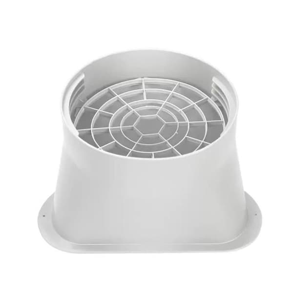 Fönsteradapterkoppling - GRANDSALEY - 130 mm - Monoblock - Inbyggt filtreringsnät - Vit Vit