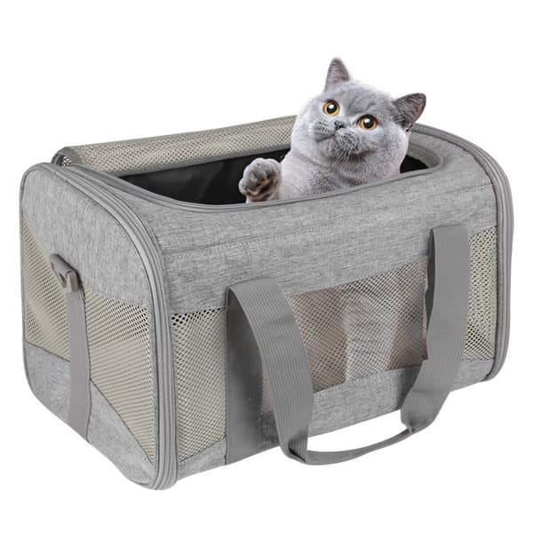 Transporttaske - SONGHUI - 17"x11"x11" (43×28×28 cm) - Godkendt af flyselskaber - Holdbart polyester - Grå Grå