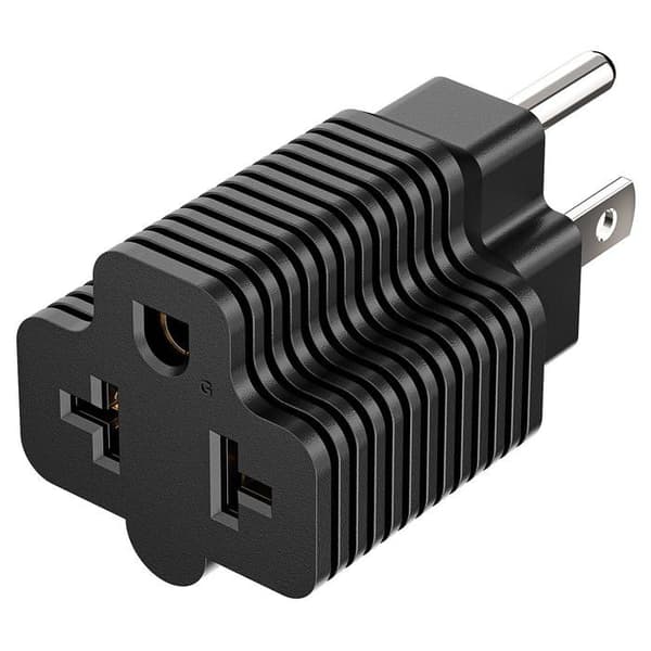 Adaptere 5-15P til 5-15R, 5-20R, 6-15R, 6-20R; 4-i-1 strømadapter; 15A 125V til 20A 250V adapter.