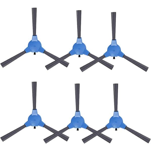 Sidebørster - SONGHUI - Kompatibel med RoboVac 11S/11S MAX/15T/30/30C - Pakke med 6 - Hår 52 mm - Klipsmontering