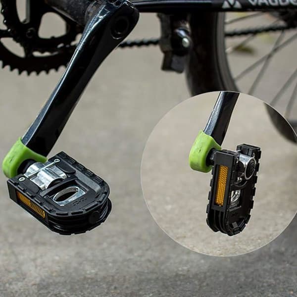 Sammenklappelig pedal - Foldbar aluminium - Reflekser - Aluminium & stål - Skridsikker plade