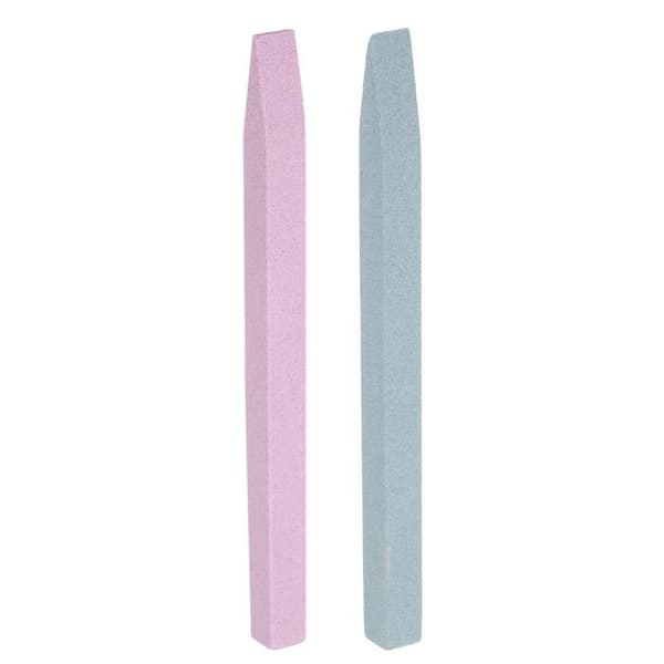 Nagelfil - SONGHUI - pimpsten - kompakt 10×0,7 cm - grön och rosa - set om 2