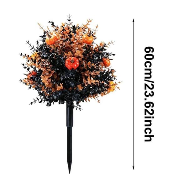Indsats i form af kunstig græskar til efteråret på 60 cm, ideel til Thanksgiving og Halloween, sæt med 2.