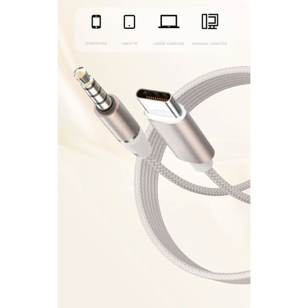 Spelheadset med sladd - SONGHUI - Typ-C - Orange - HD-mikrofon - AI-brusreducering