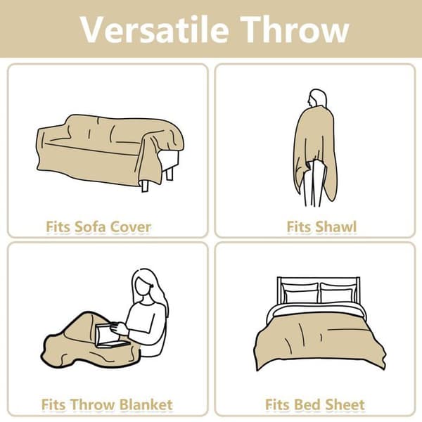 Møbelbetræk til stol/sofa, blød og skridsikker møbelbeskyttelse (71 x 91 tommer, mørkegrå)