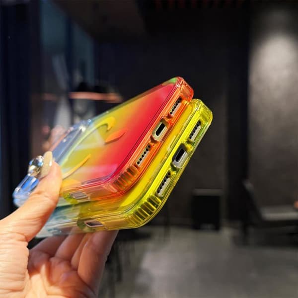 Magnetisk beskyttelsesskal til iPhone 17 Pro - Bicolor gradient - Gul-rød gradient