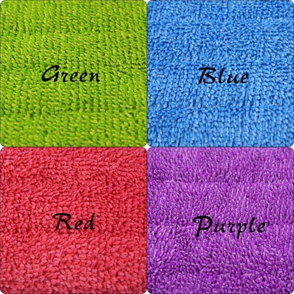 Set med 4 mikrofiberreservtampar för ångmopp 42 x 14 cm